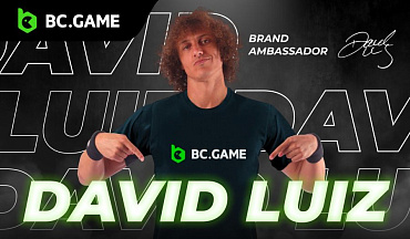 ​​Il calciatore brasiliano David Luiz è ora il Brand Ambassador di BC.GAME