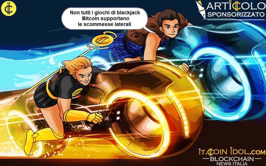 Non tutti i giochi di blackjack Bitcoin supportano le scommesse laterali