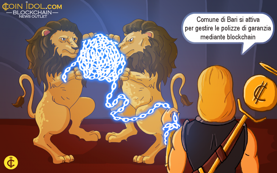 Il Comune di Bari in collaborazione con SIA, ha implementato un progetto basato su blockchain che mira a digitalizzare l'esercizio della gestione delle politiche di garanzia.