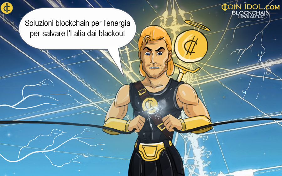 Nel 2030 l'Italia rischia di subire prolungati black-out a causa dell'aumento della domanda di energia rinnovabile. Si parla di soluzioni blockchain.
