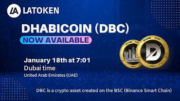 LATOKEN elenca DhabiCoin (DBC) per gli investitori che acquistano e vendono i loro DBC
